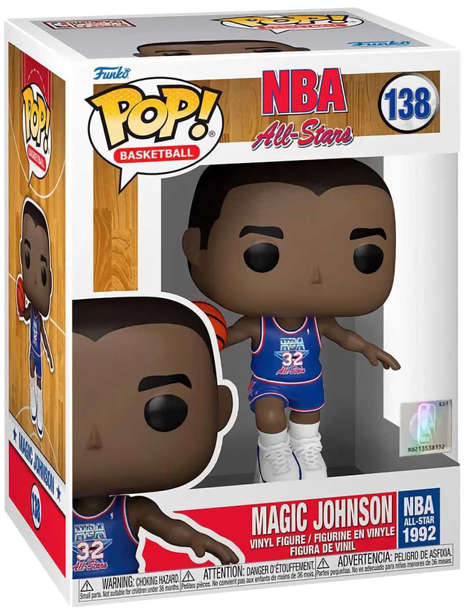 (EU) Фигурка Funko POP! Basketball: Magic Johnson (Blue All-Star Uni 1992) (138)
(EU) Фигурка Funko POP! Basketball: Magic Johnson (Blue All-Star Uni 1992) (138)