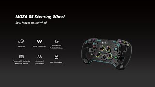Съемное рулевое колесо MOZA GS V2P Steering Wheel (Leather) RS056