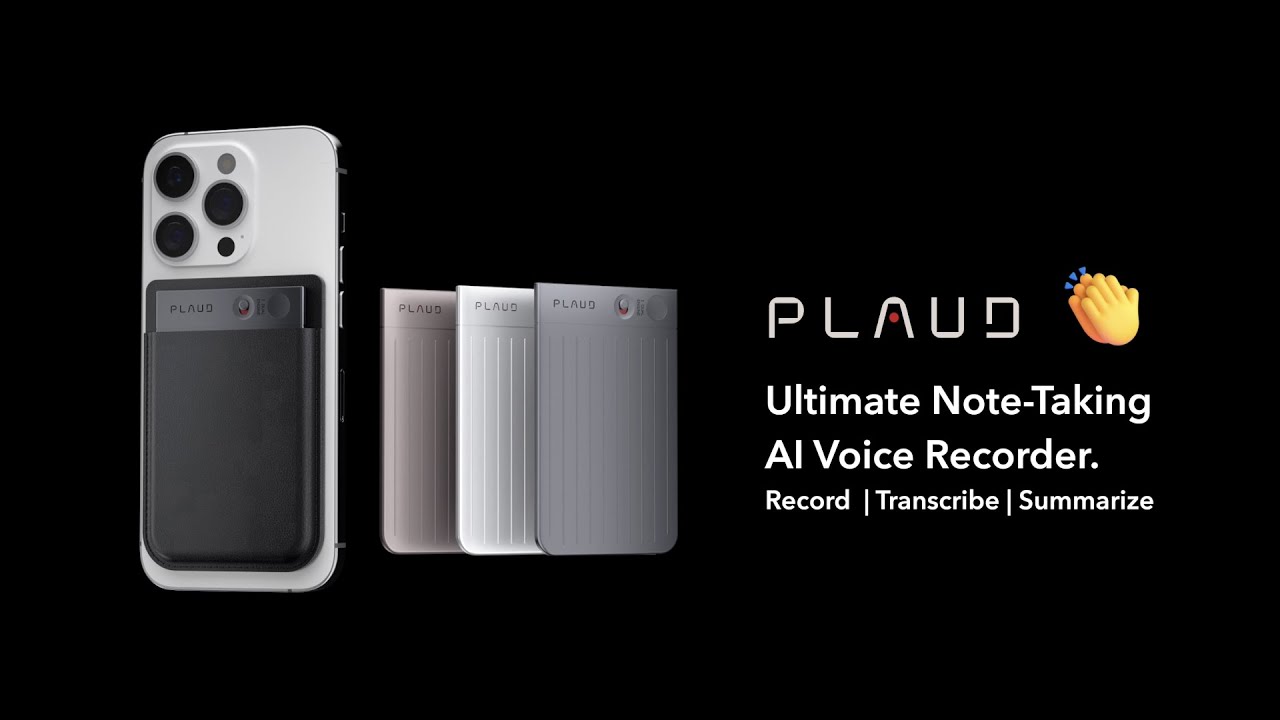 Диктофон PLAUD NOTE Black с искусственным интеллектом ChatGPT, 64 Гб