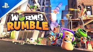Игра Worms Rumble Fully Loaded Edition (PS5, русская версия) Б/У