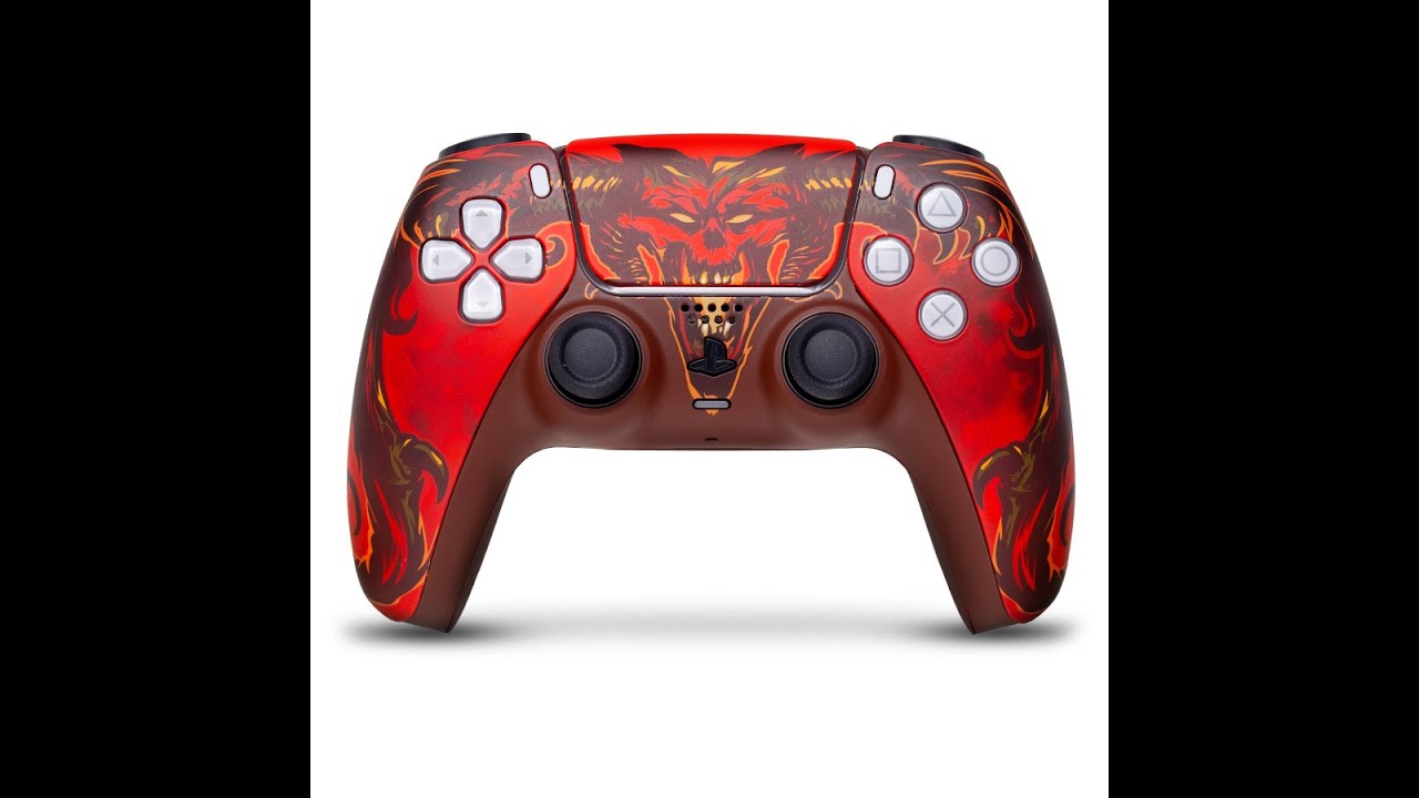 Кастомизированный геймпад Sony DualSense Дьябло