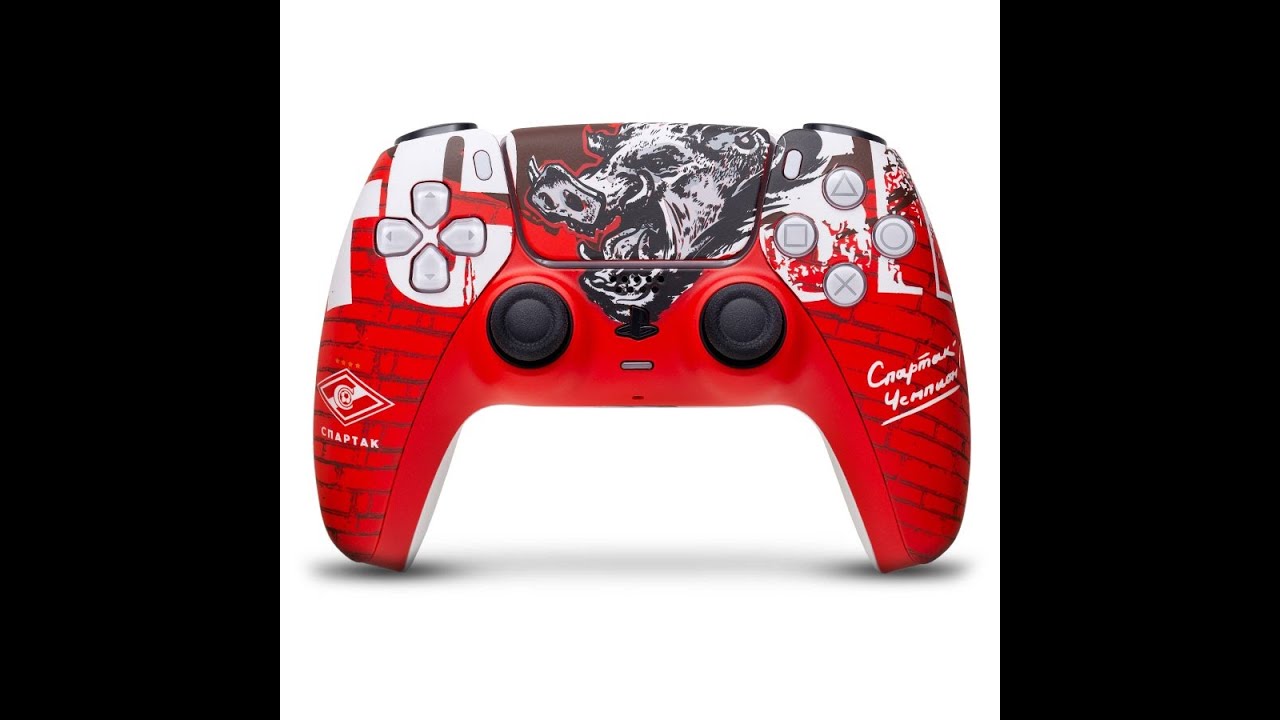 Кастомизированный геймпад Sony DualSense Спартак.Чемпион