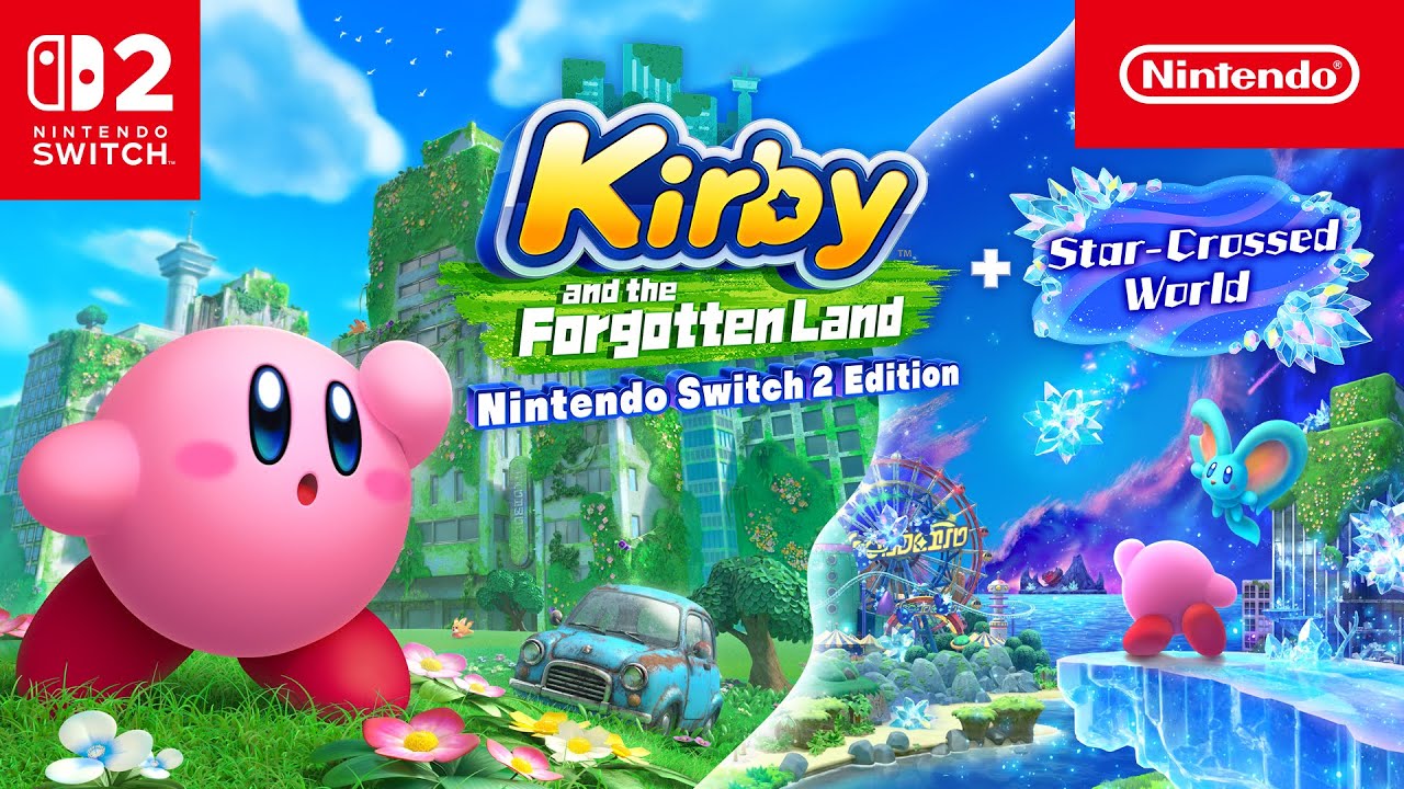 Игра Kirby and the Forgotten Land + Star-Crossed World (Nintendo Switch 2)