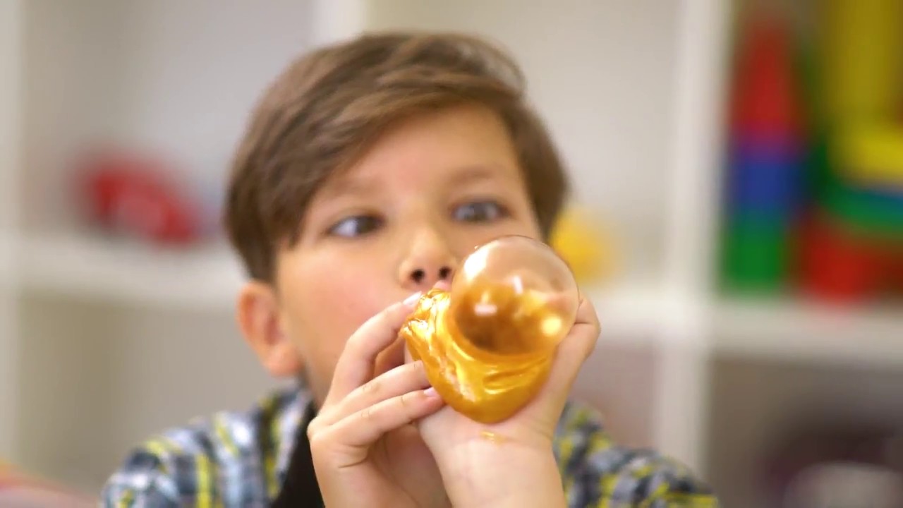 Лизун Slime Mega Mix (жёлтый + клубничный)