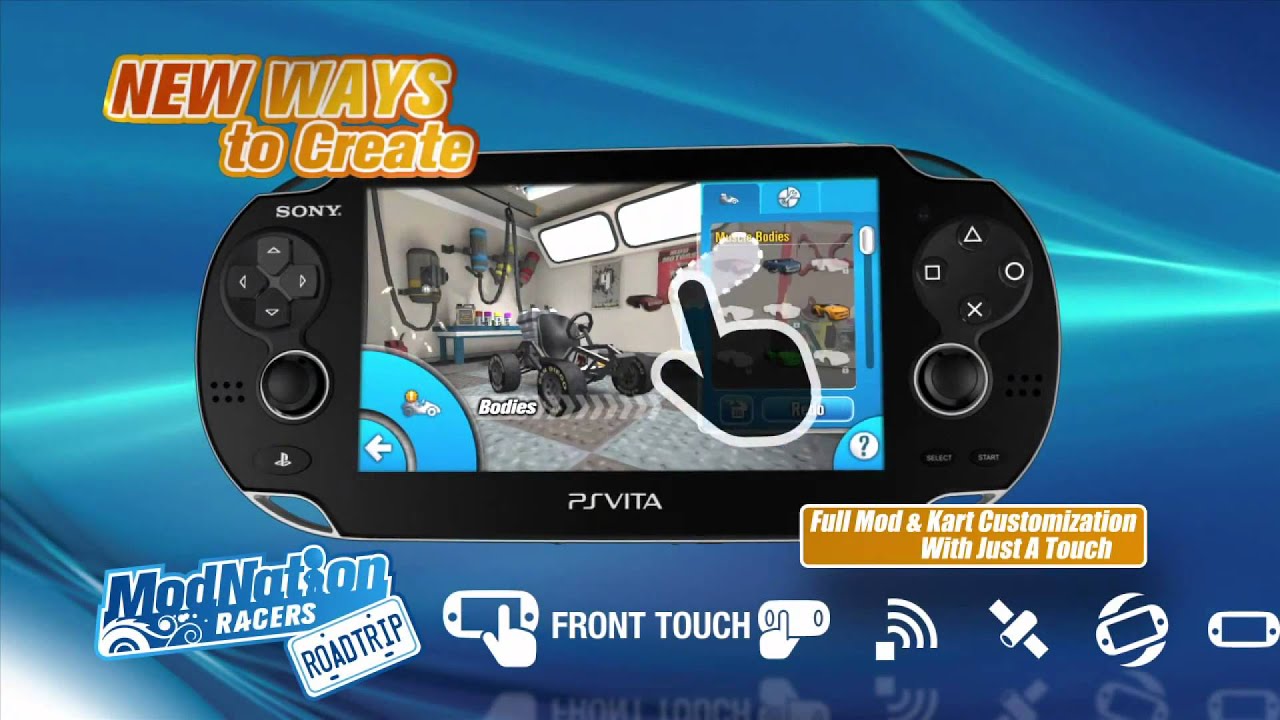 Игра ModNation Racers: Road Trip (PS Vita, русская версия)