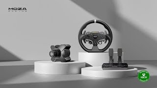 Игровой руль MOZA R3 Bundle (R3 Base, ES Wheel, SR-P Lite double Pedals, Table Clamp) RS053