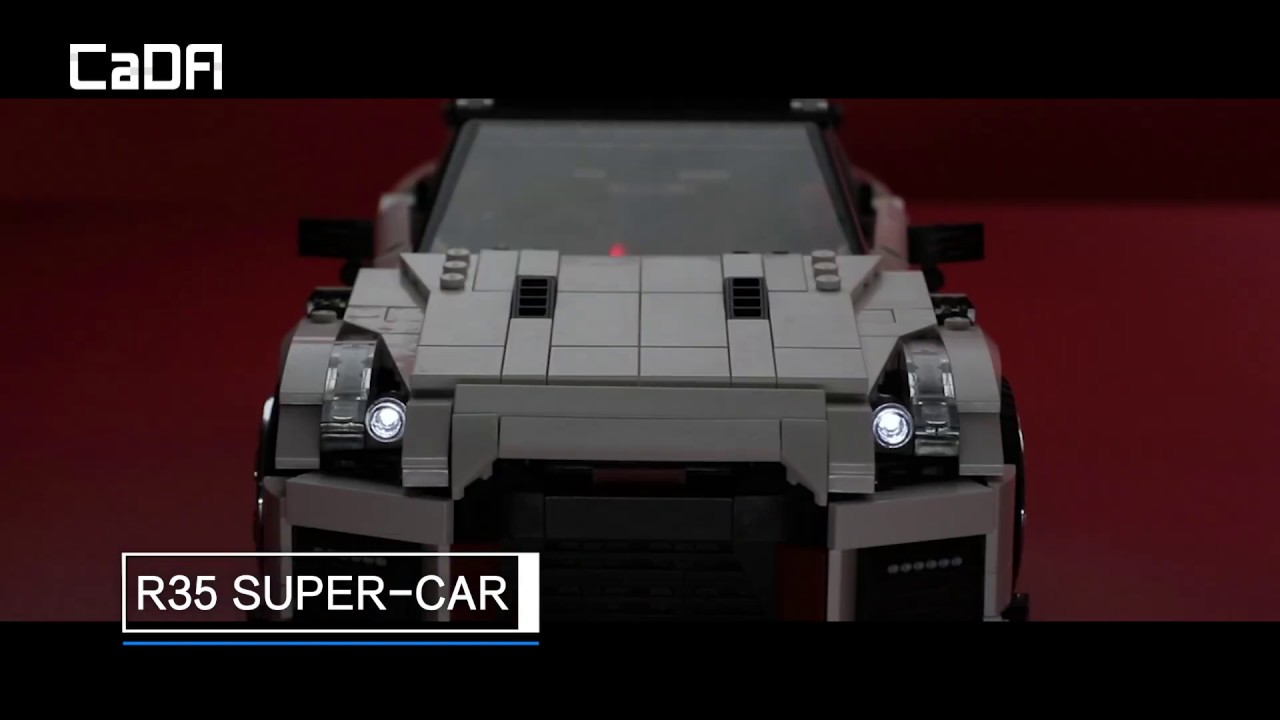 Конструктор CADA deTech Nissan GTR R35 (1322 детали)(C61020W)