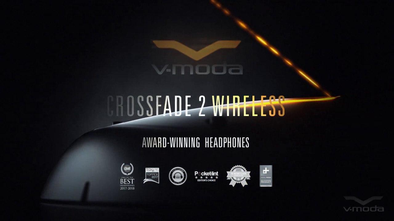 Беспроводные стереонаушники с микрофоном V-Moda Wireless Crossfade II Black (чёрный)