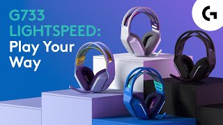 Беспроводные наушники с микрофоном Logitech G733 Lightspeed RGB Wireless Gaming Headset Black