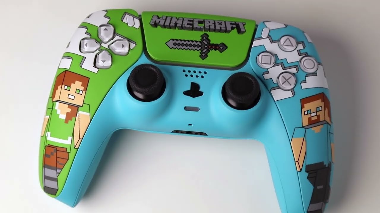 Кастомизированный геймпад Sony DualSense Minecraft