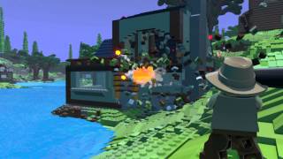 Игра LEGO Worlds (PS4, русская версия) Б/У