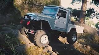 Радиоуправляемая модель MN Model японский пикап Toyota FJ45 4WD (1к12) синий (MN-45B)