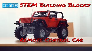 Радиоуправляемый конструктор CADA deTech Jeep Wrangler (1941 деталь)(C61006W)
