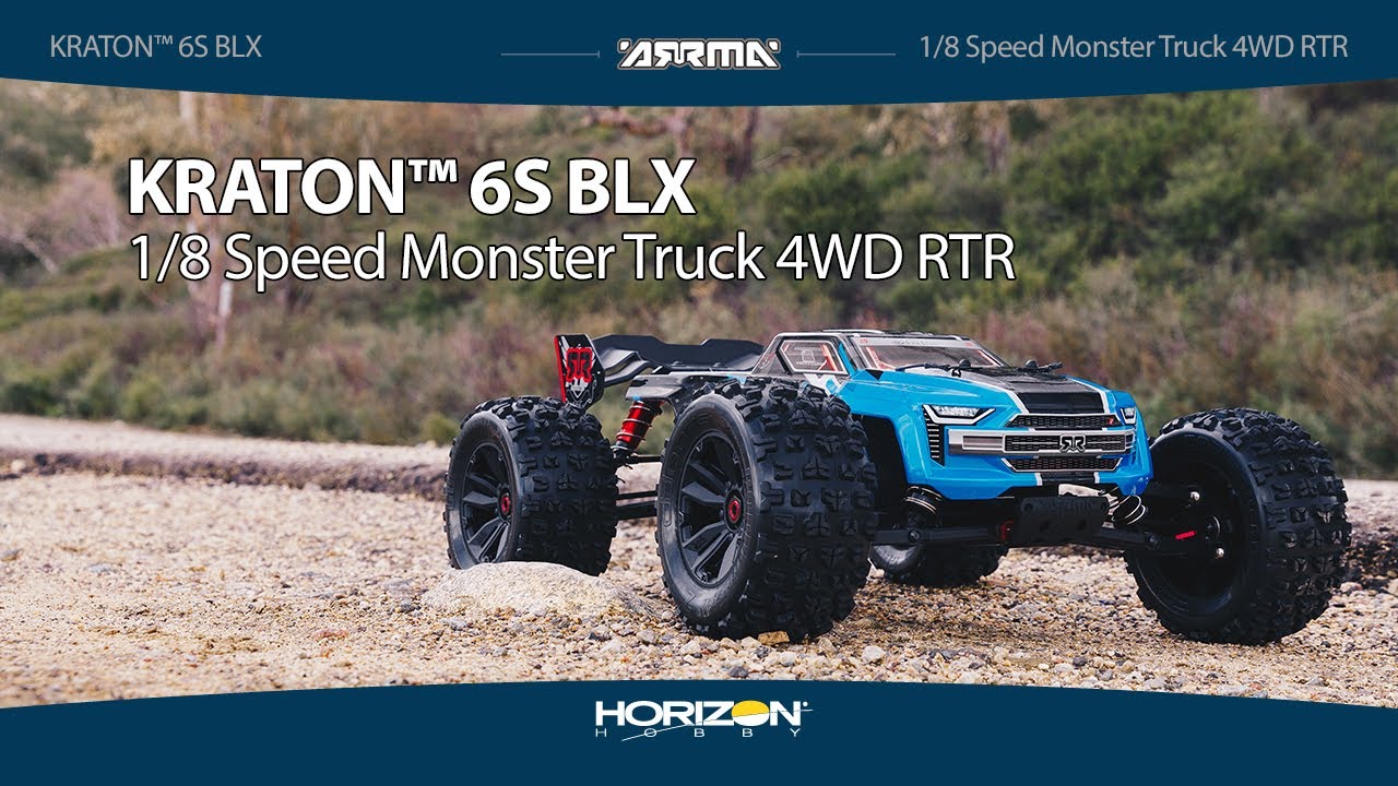 Радиоуправляемая модель монстр Arrma Kraton 6S V5 4WD BLX RTR 1к8 (ARA8608V5T2)