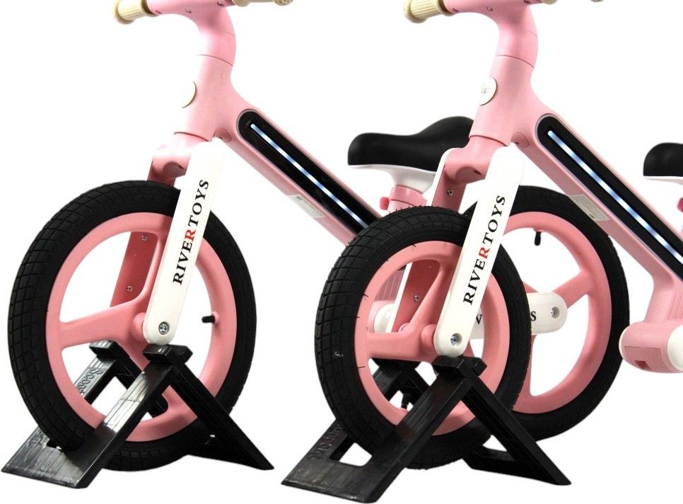Детский беговел RiverToys (HB-003) (розовый)