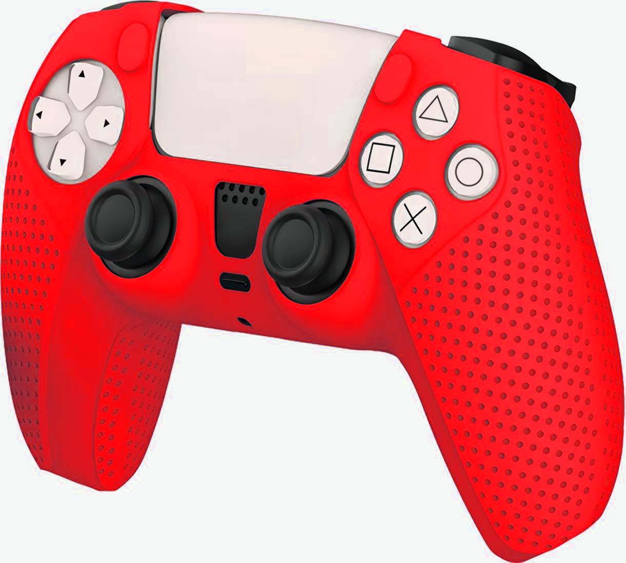 Силиконовый чехол для геймпада Sony DualSense PS5 (TP5-0541) красный
