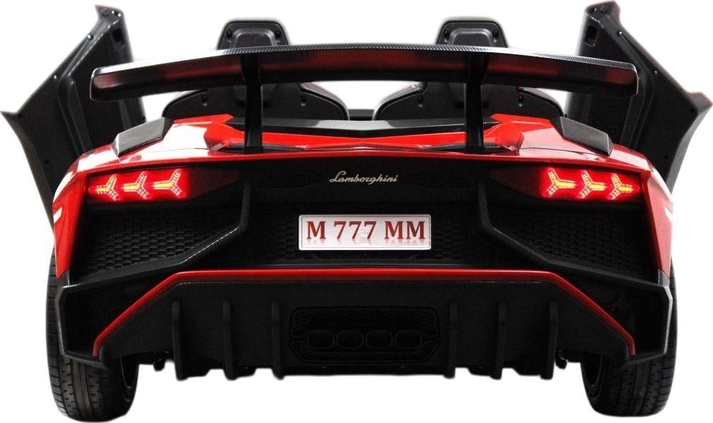 Детский электромобиль RiverToys Lamborghini Aventador SV (M777MM) красный