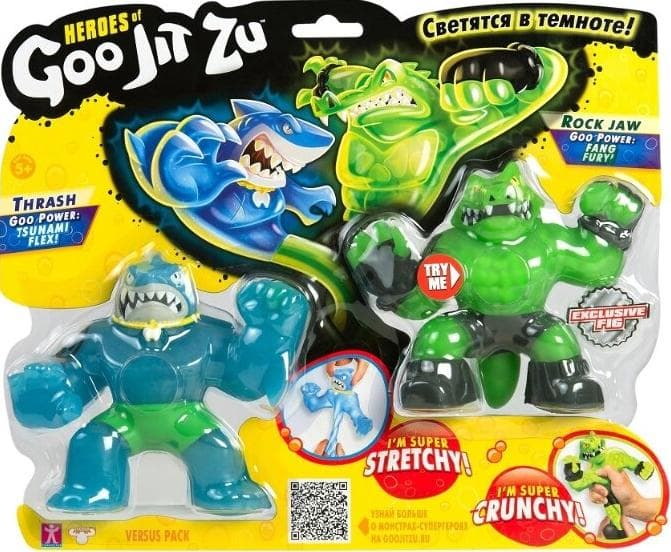 Набор тянущихся фигурок Гуджитсу Траш и Рок Джо