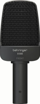(EU) Инструментальный микрофон Behringer B 906, динамический, суперкардиоида, с презенс-фильтром