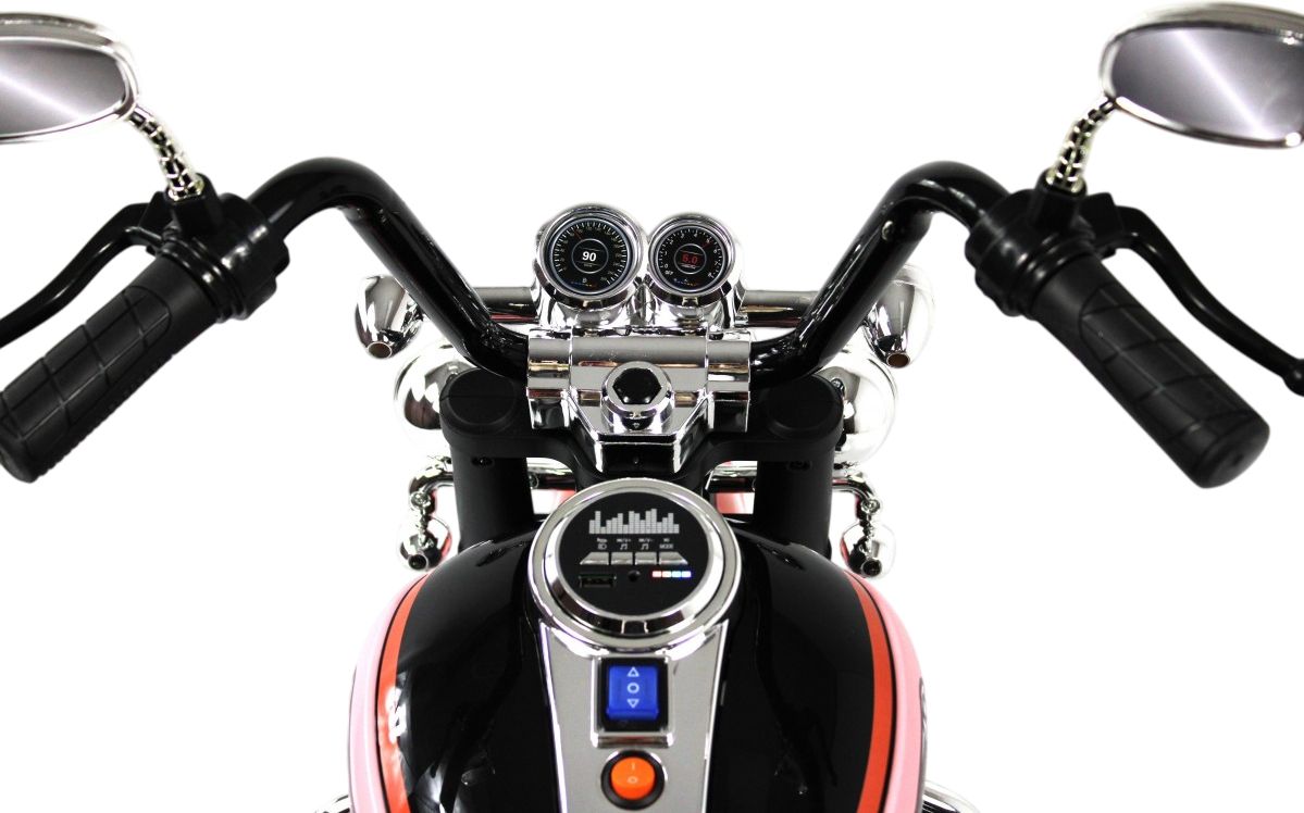 Детский электротрицикл RiverToys K003PX розовый