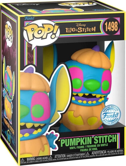 (EU) Фигурка Funko POP! Disney Lilo & Stitch: Pumpkin Stitch (Blacklight) (1498)
