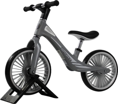 Детский беговел RiverToys (HB-007-12) (серый)