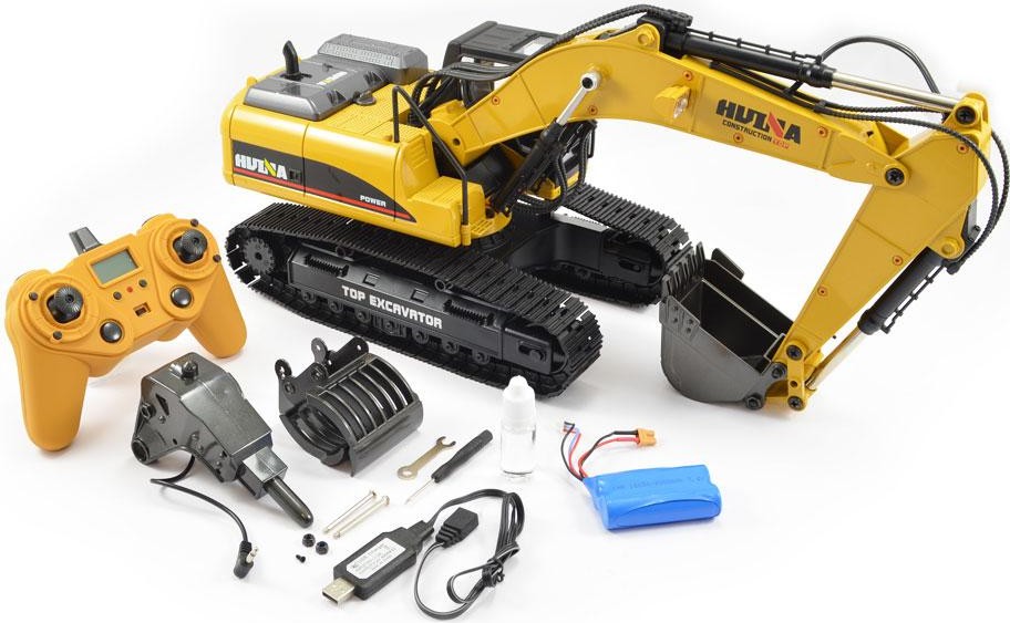 Радиоуправляемая модель экскаватор Hui Na Toys 1к14 (HN1580)