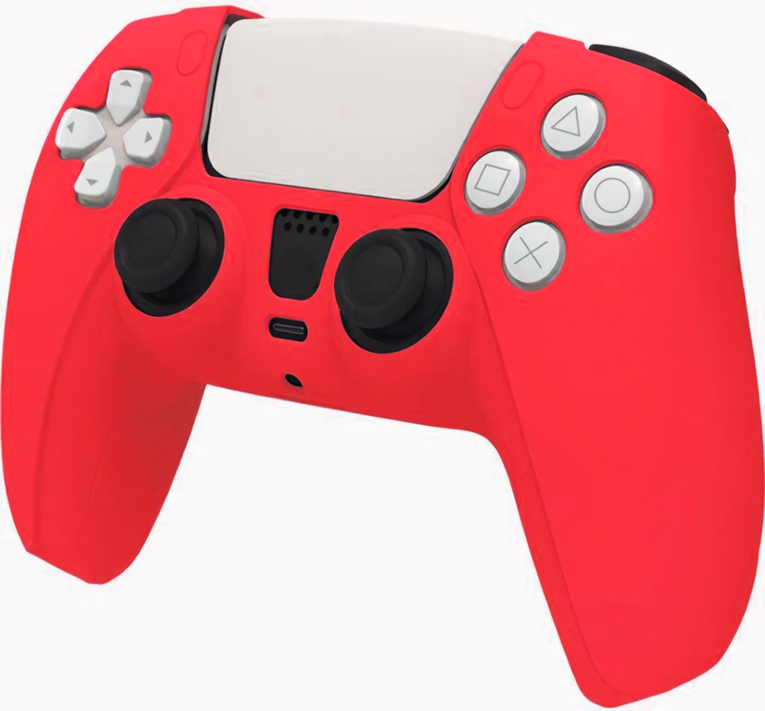 Силиконовый чехол для геймпада Sony DualSense PS5 (TP5-0512) красный