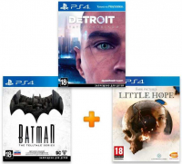 ИгроПак для PS4: Detroit: Become Human + Batman: The Telltale Series + The Dark Pictures Little Hope