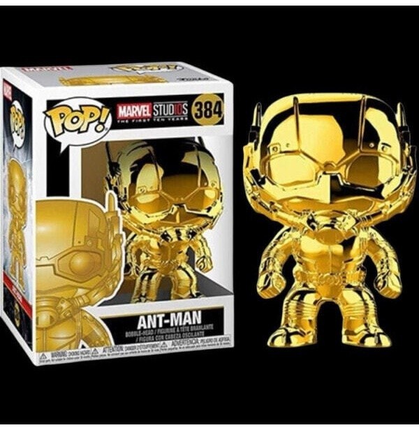 (CN) Фигурка Funko Pop! Marvel: Marvel Studios The First Ten Years - Ant-Man (Gold Chrome) (384)