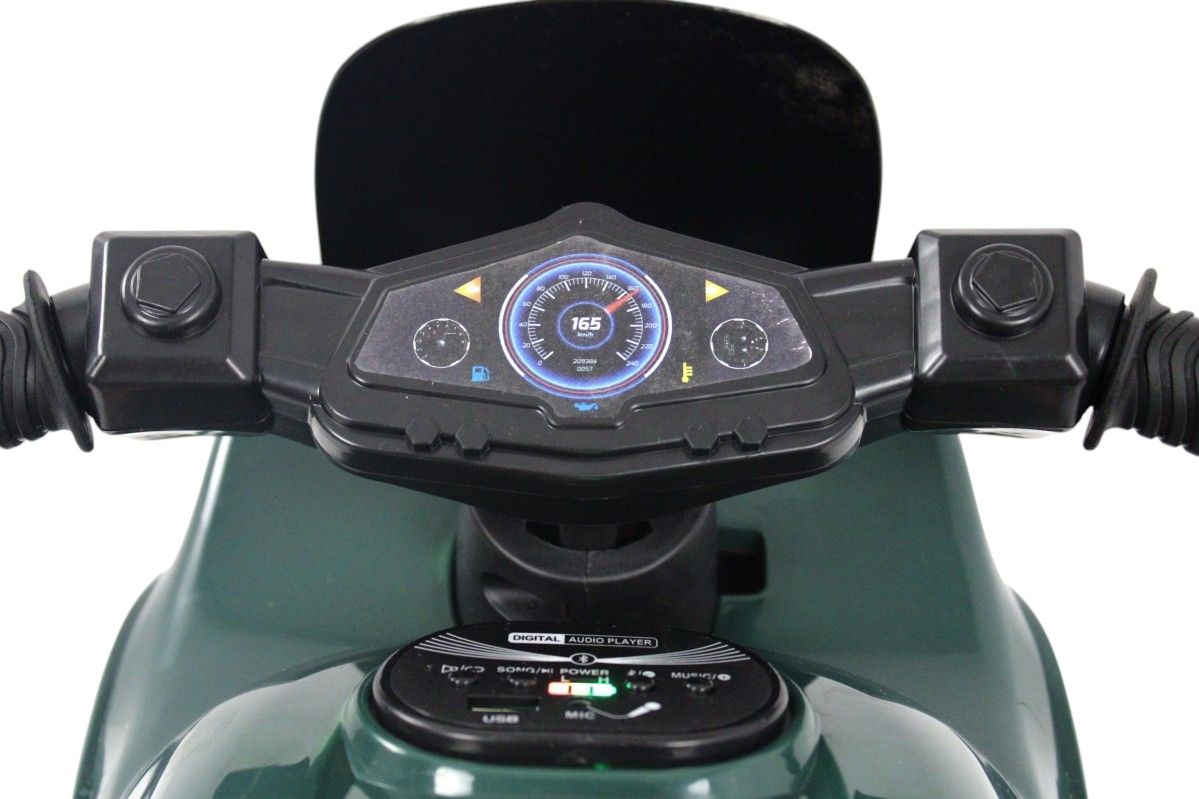 Детский электромотоцикл RiverToys (G004GG-GREEN) зеленый