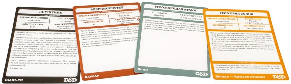 (EU) Настольная игра Hobby World Dungeons & Dragons. Карты заклинаний: Способности бойцов и рас (доп)