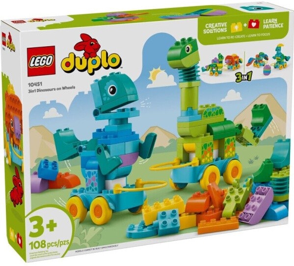 (EU) Конструктор LEGO Duplo Динозавры на колесах (10451)