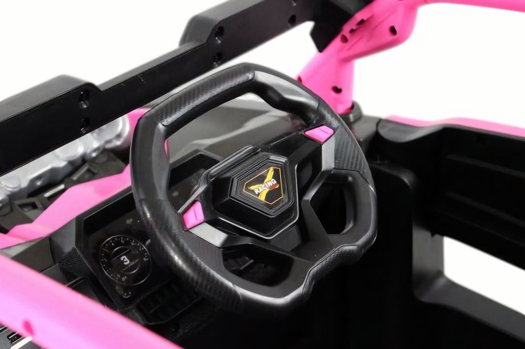 Детский электромобиль K707AM-A розовый