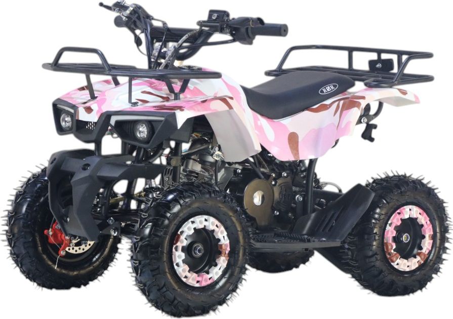 Детский квадроцикл RiverToys (TIGER-PINK-CAMOUFLAGE) розовый камуфляж