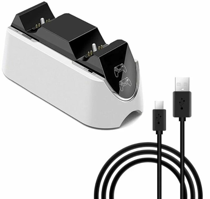 Зарядная станция Ielcplus для 2-х геймпадов Sony DualSense