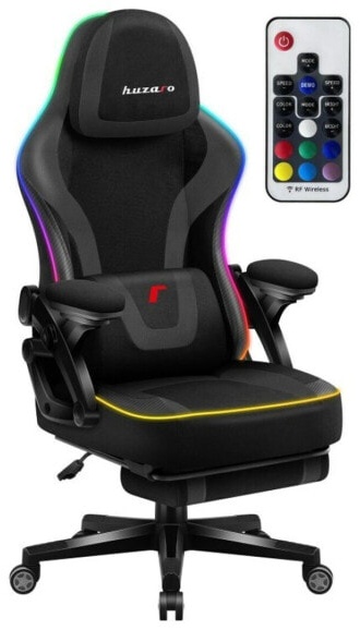(EU) Игровое кресло Huzaro HZ-FORCE 4.6 RGB BLACK MESH, 276249402, Чёрное