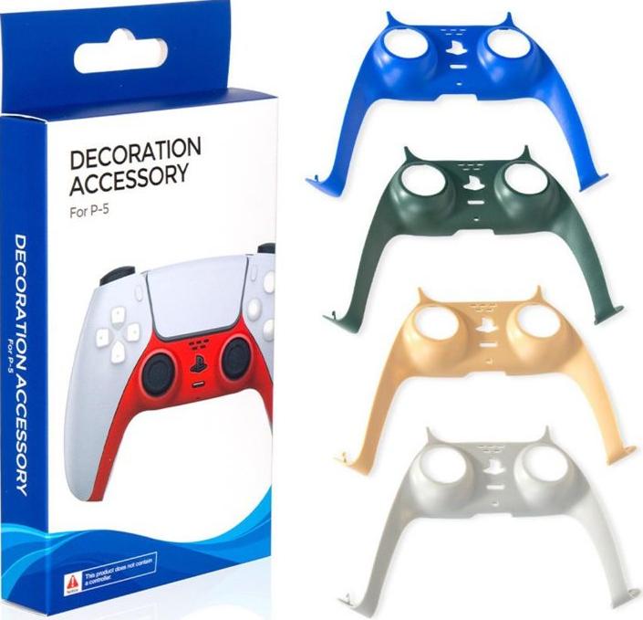 Комплект для кастомизации PS5 (черный): съёмные боковые панели + съёмная панель для DualSense + высокие накладки на стики Black Panther