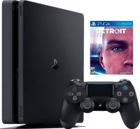 Sony PlayStation 4 Slim (1TB) (PS4, CUH-2216B) + игра Detroit Become Human