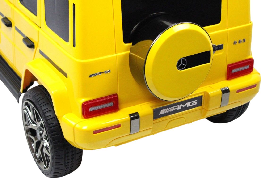 Детский электромобиль RiverToys Mercedes-Benz G63 (T999TT) желтый