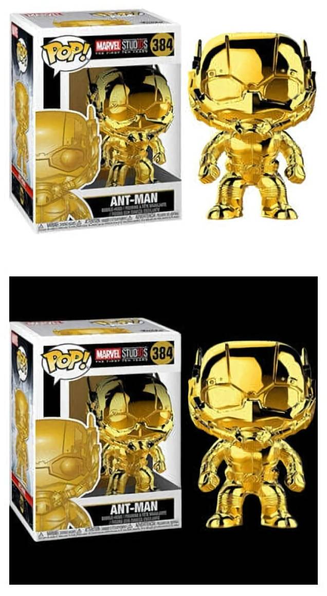 (CN) Фигурка Funko Pop! Marvel: Marvel Studios The First Ten Years - Ant-Man (Gold Chrome) (384)