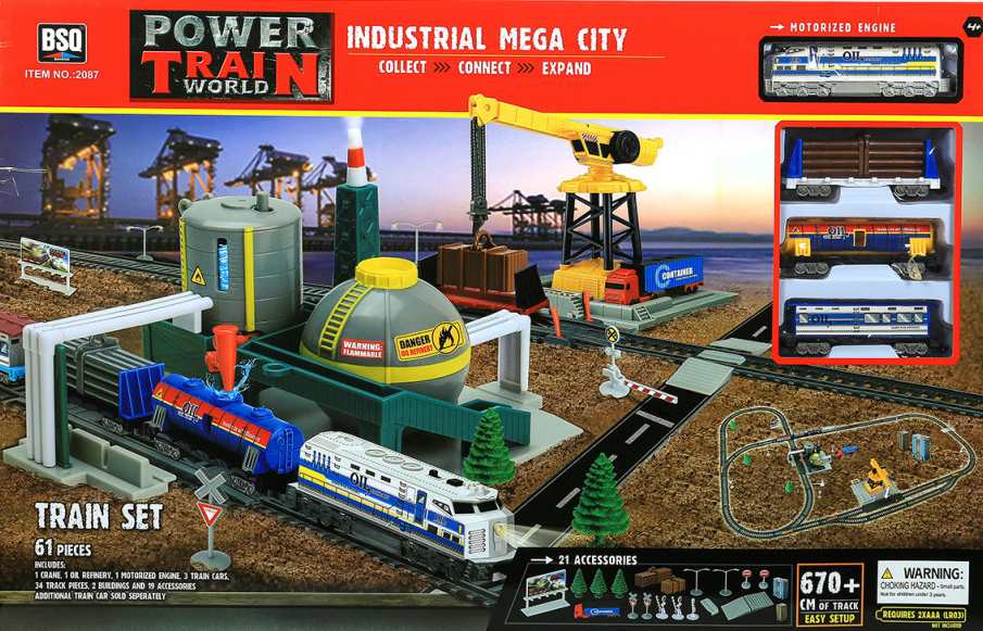 Железная дорога со станцией загрузки воды BSQ 670 см (BSQ-2087)