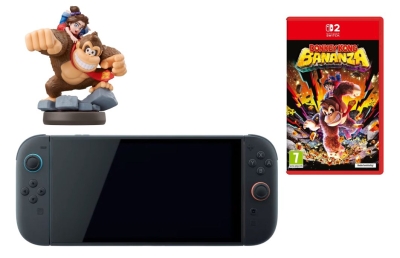 Игровая приставка Nintendo Switch 2 256 GB + Игра Donkey Kong Bananza + amiibo Донки Конг и Паулина