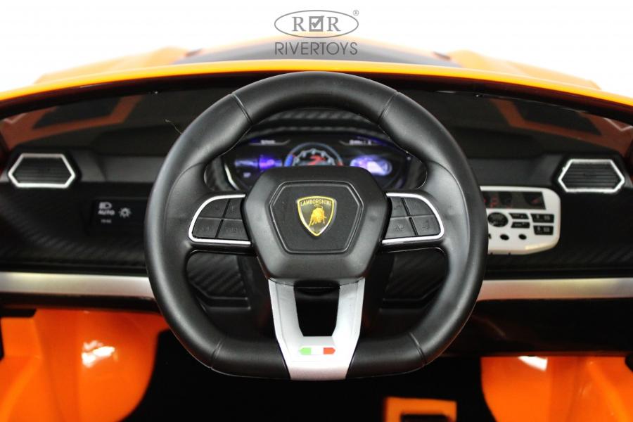 Детский электромобиль RiverToys Lamborghini Urus (E777EE) оранжевый