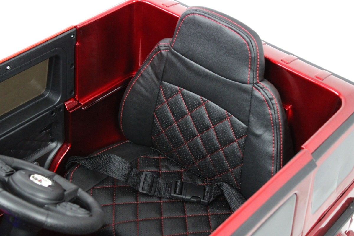 Детский электромобиль RiverToys Mercedes-Benz G63 (Mercedes-AMG-G63-K999KK-CHERRY-GLANEC) вишневый глянец