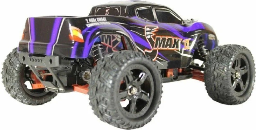 Радиоуправляемая модель Remo Hobby монстр SMAX Brushless UPGRADE V2.0 4WD (1к16) синий (RH1635UPGV2-BLUE)