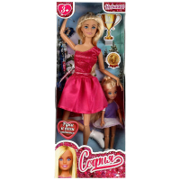 Кукла 29 см София, руки и ноги сгиб, Анечка, акс, кор КАРАПУЗ в кор.24шт 66001-SSET2-S-BB