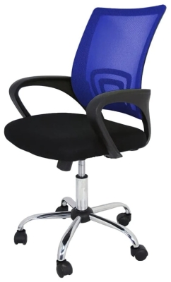 (EU) Офисное кресло FURNITURE STYLE Martina, Синее