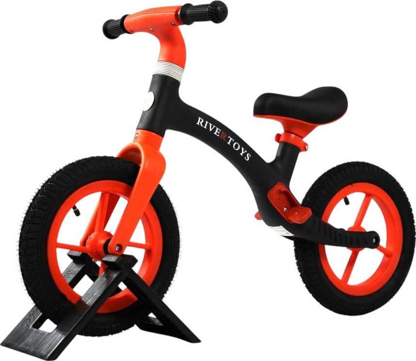 Детский беговел RiverToys (HB-001) (черный)