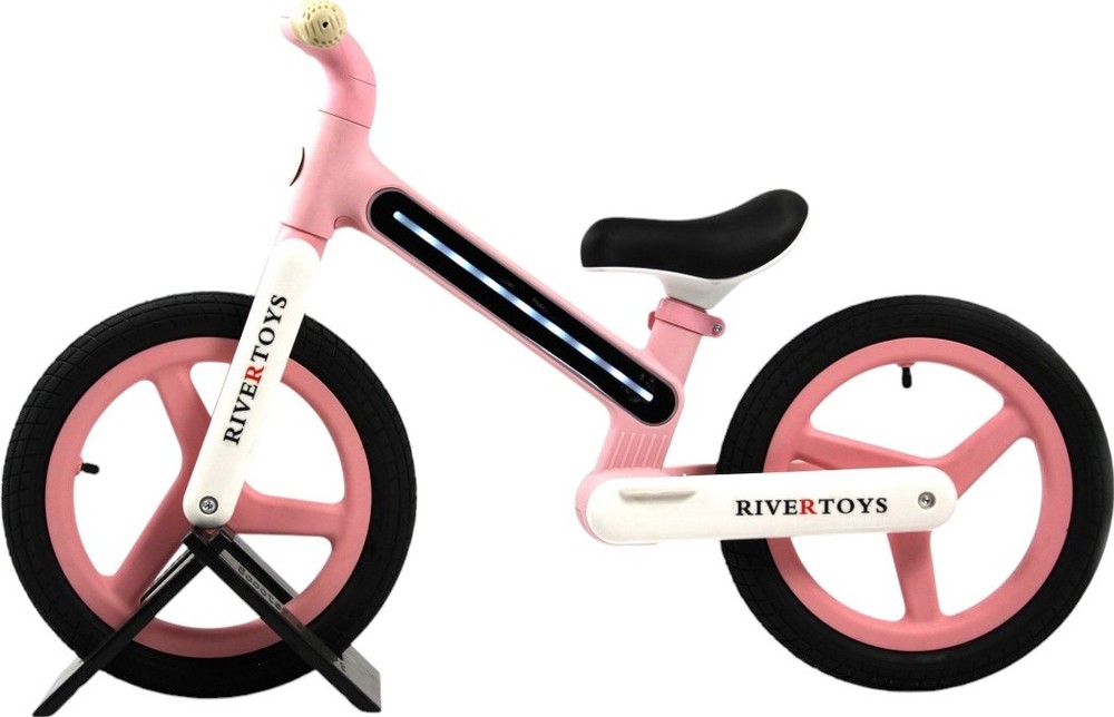 Детский беговел RiverToys (HB-003) (розовый)